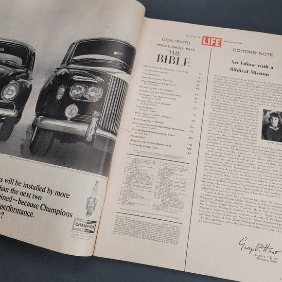 Life Magazine The Bible Double Edition Christmas 1964 Religion JS8144 - Picture 3 of 12